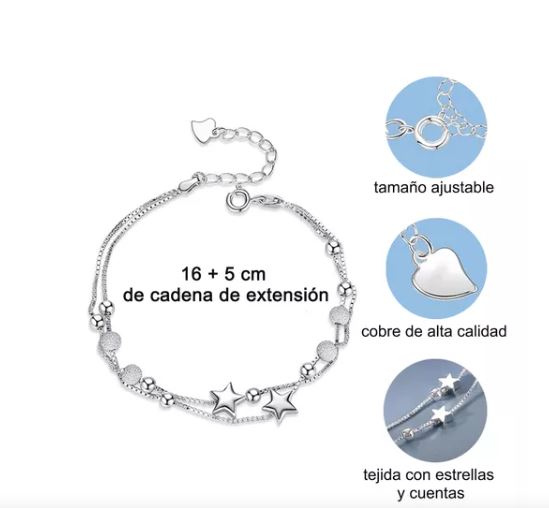 Foto 3 pulgar | Pulsera Wünd Plateada para Mujer