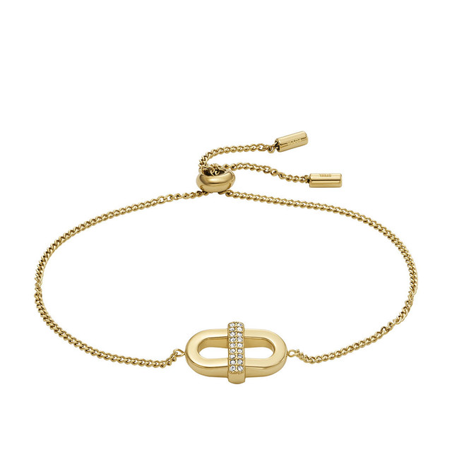 Foto 2 pulgar | Pulsera Fossil Heritage Jf04584710 Dorada para Mujer