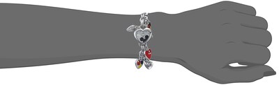 Foto 2 | Pulsera con Dijes de Mickey Mouse Disney Plateada - Venta Internacional