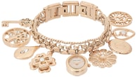 Pulsera con Reloj Anne Klein en Tono Oro Rosa y Detalles de Cristal - Venta Internacional