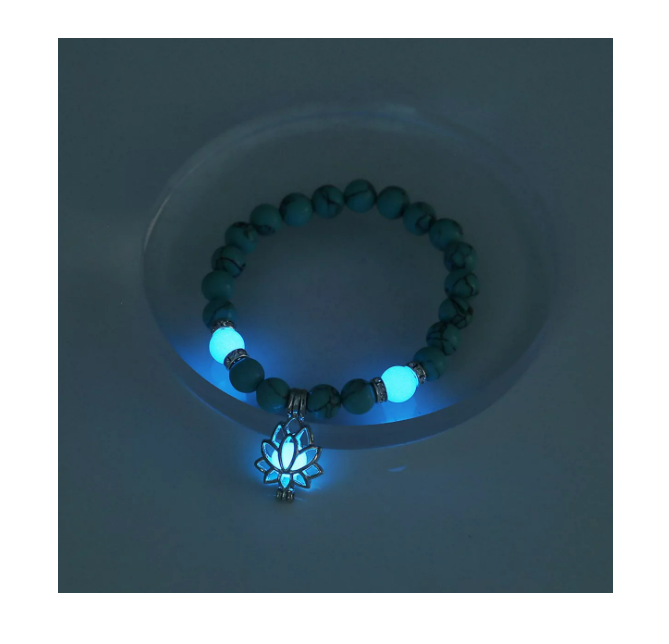 Foto 5 pulgar | 1 Par Pulsera Luminosa De Flor De Loto Para Parejas Brilla Wünd