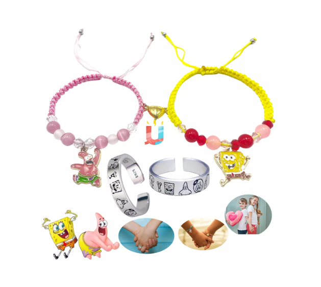 Bob Esponja Pantalones Cuadrados Pareja Pulsera  Wünd