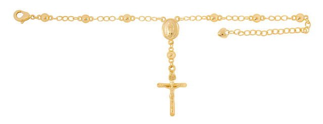 Pulsera De Chapa De Oro 18k Joyas Plafer 1929p-ch Dorada.