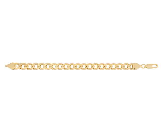 Pulsera De Chapa De Oro 18k Joyas Plafer 1914p-ch Dorada.