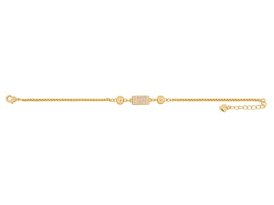 Foto 1 | Pulsera De Chapa De Oro 18k Joyas Plafer 1987p-ch Dorada.
