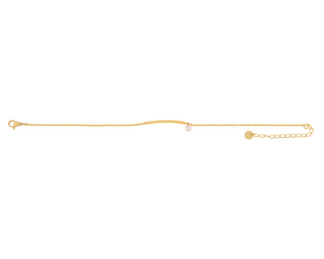 Pulsera De Acero Inoxidable Joyas Plafer 1478p-p Dorada.