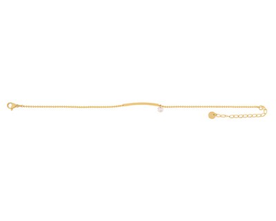 Foto 1 | Pulsera De Acero Inoxidable Joyas Plafer 1478p-p Dorada.