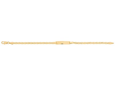 Foto 1 | Pulsera De Chapa De Oro 18k Joyas Plafer 1983p-ch Dorada.