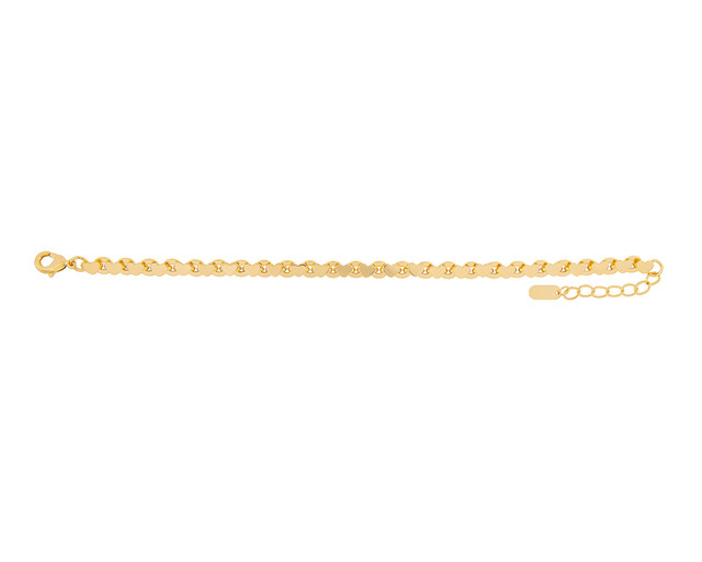Foto 2 pulgar | Pulsera De Chapa De Oro 18k Joyas Plafer 1959p-ch Dorada.