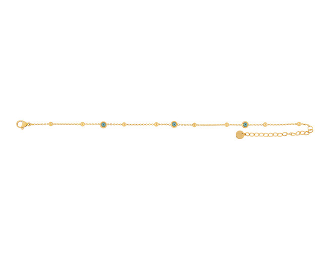 Pulsera De Acero Inoxidable Joyas Plafer 1475p-p Dorada.