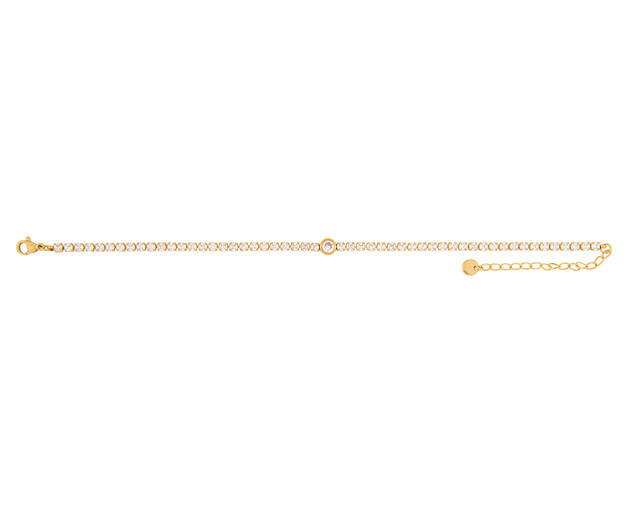 Pulsera De Acero Inoxidable Joyas Plafer 1477p-p Dorada.