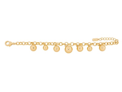 Foto 1 | Pulsera De Chapa De Oro 18k Joyas Plafer 2134p-ch Dorada.