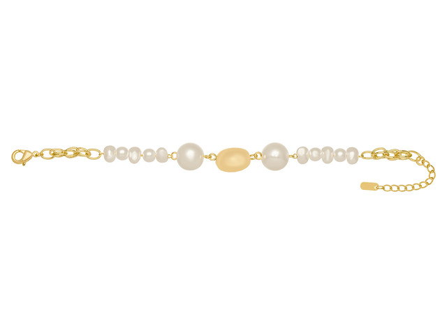 Pulsera De Chapa De Oro 18k Joyas Plafer 2115p-ch Dorada.