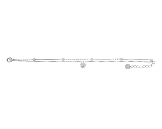 Pulsera De Acero Inoxidable Joyas Plafer 1464p-p Plateada.