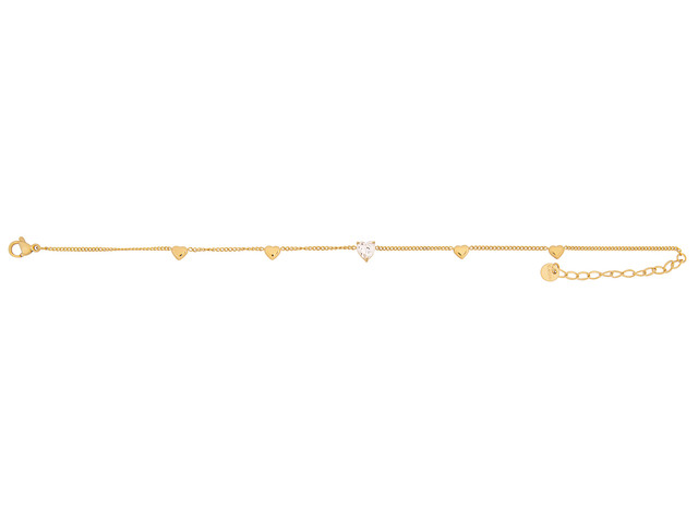 Foto 1 | Tobillera De Acero Inoxidable Joyas Plafer 1489p-p Dorada.