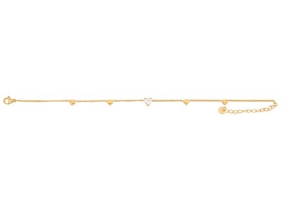 Foto 1 | Tobillera De Acero Inoxidable Joyas Plafer 1489p-p Dorada.