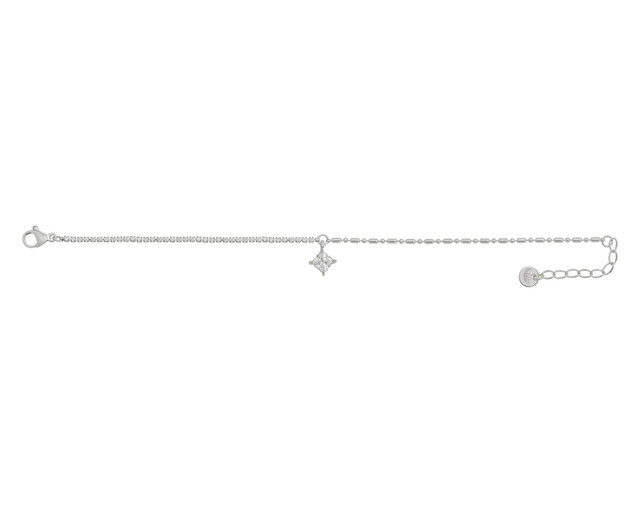 Pulsera De Acero Inoxidable Joyas Plafer 1473p-p Plateada.