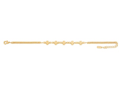 Foto 1 | Pulsera De Chapa De Oro 18k Joyas Plafer 2123p-ch Dorada.