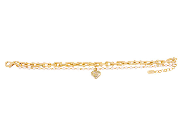 Pulsera De Chapa De Oro 18k Joyas Plafer 2117p-ch Dorada.