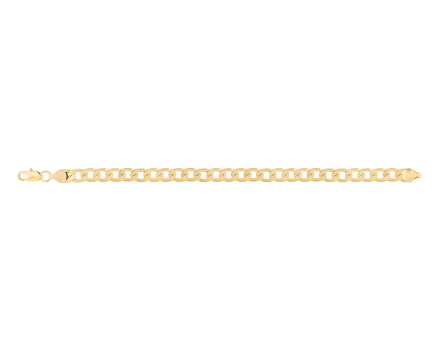 Pulsera De Chapa De Oro 18k Joyas Plafer 1683p-ch Dorada.