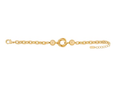 Foto 1 | Pulsera De Chapa De Oro 18k Joyas Plafer 1985p-ch Dorada.