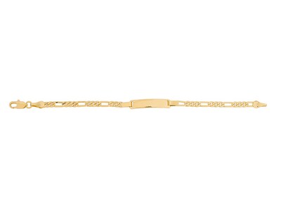 Foto 1 | Pulsera De Chapa De Oro 18k Joyas Plafer 1979p-ch Dorada.