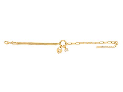 Foto 1 | Pulsera De Chapa De Oro 18k Joyas Plafer 1999p-ch Dorada.