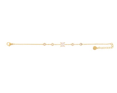 Foto 1 | Pulsera De Acero Inoxidable Joyas Plafer 1483p-p Dorada.