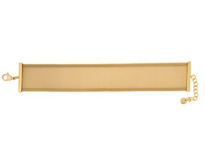 Foto 1 | Pulsera De Acero Inoxidable Joyas Plafer 1466p-p Dorada.