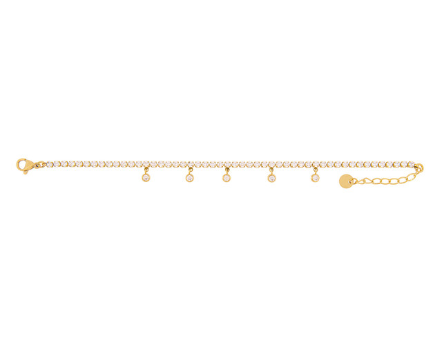 Pulsera De Acero Inoxidable Joyas Plafer 1480p-p Dorada.