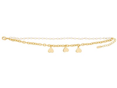 Foto 1 | Pulsera De Chapa De Oro 18k Joyas Plafer 2119p-ch Dorada.