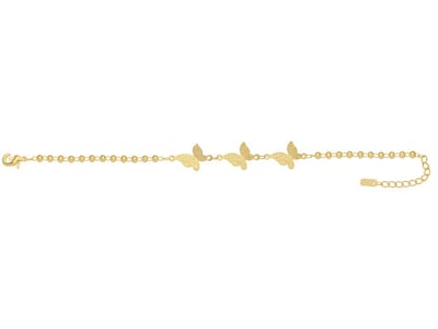 Foto 1 | Pulsera De Chapa De Oro 18k Joyas Plafer 1997p-ch Dorada.
