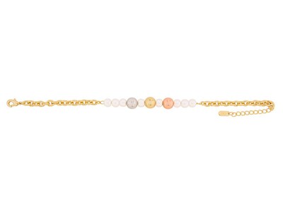 Foto 1 | Pulsera De Chapa De Oro 18k Joyas Plafer 2131p-ch Dorada.