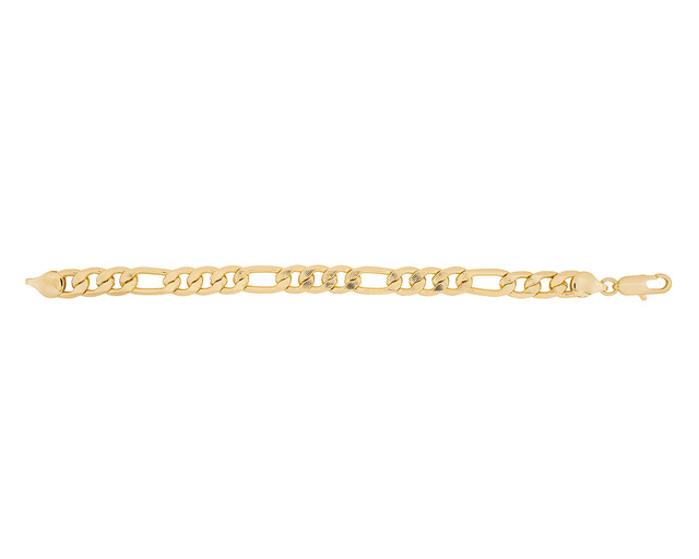 Pulsera De Chapa De Oro 18k Joyas Plafer 1910p-ch Dorada.