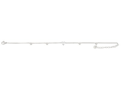 Foto 1 | Tobillera De Acero Inoxidable Joyas Plafer 1490p-p Plateada.