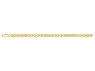 Foto 1 | Pulsera De Chapa De Oro 18k Joyas Plafer 2118p-ch Dorada.