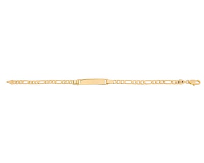 Foto 1 | Pulsera De Chapa De Oro 18k Joyas Plafer 2144p-ch Dorada