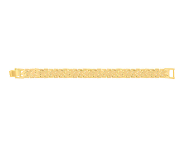 Foto 2 pulgar | Pulsera De Chapa De Oro 18k Joyas Plafer 2137p-ch Dorada