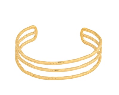 Foto 1 | Pulsera de Acero Inoxidable Joyas Plafer 1969a-p Dorada