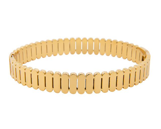 Foto 1 | Pulsera Joyas Plafer Dorada de Acero Inoxidable