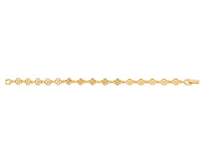 Foto 1 | Pulsera De Chapa De Oro 18k Joyas Plafer 2140p-ch Dorada