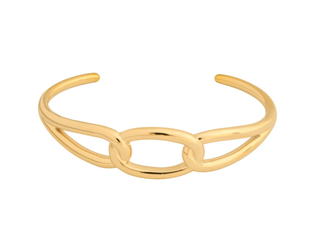 Foto 1 | Pulsera de Acero Inoxidable Joyas Plafer 1972a-p Dorada