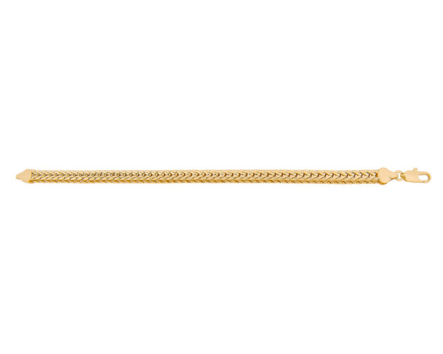 Pulsera De Chapa De Oro 18k Joyas Plafer 2146p-ch Dorada