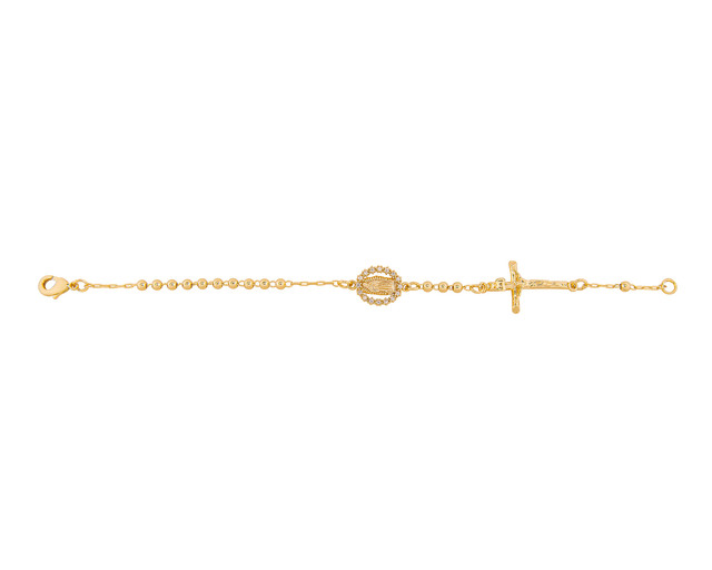 Pulsera De Chapa De Oro 18k Joyas Plafer 2155p-ch Dorada