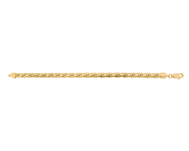 Pulsera De Chapa De Oro 18k Joyas Plafer 2156p-ch Dorada