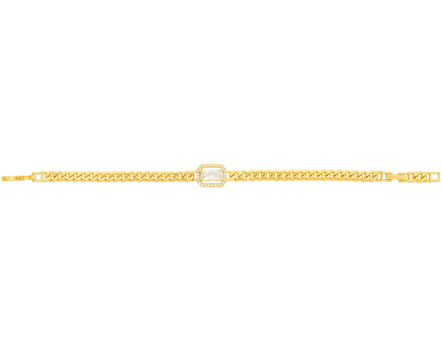 Pulsera De Chapa De Oro 18k Joyas Plafer 2138p-ch Dorada