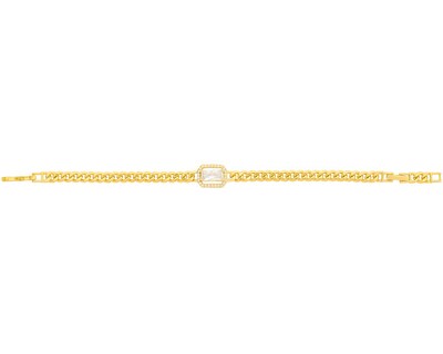 Foto 1 | Pulsera De Chapa De Oro 18k Joyas Plafer 2138p-ch Dorada