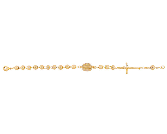 Pulsera De Chapa De Oro 18k Joyas Plafer 2154p-ch Dorada