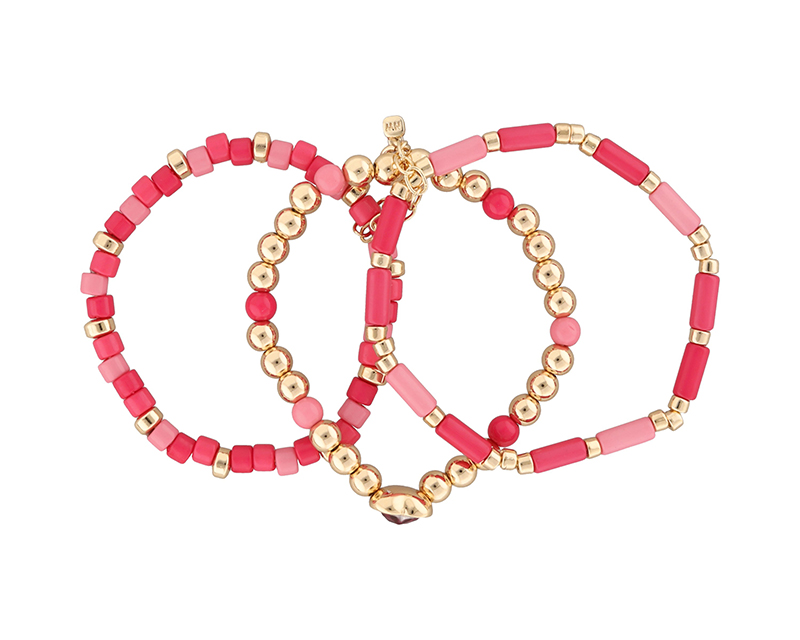 Pulsera Nine West Nw19b01083 Color Rosa Corazón