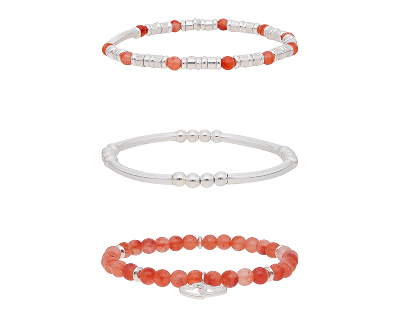 Foto 2 | Pulsera Nine West Nw19b01084 Color Naranja Corazón
